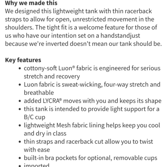 Lululemon Power Y Tank Top - Picture 9 of 10